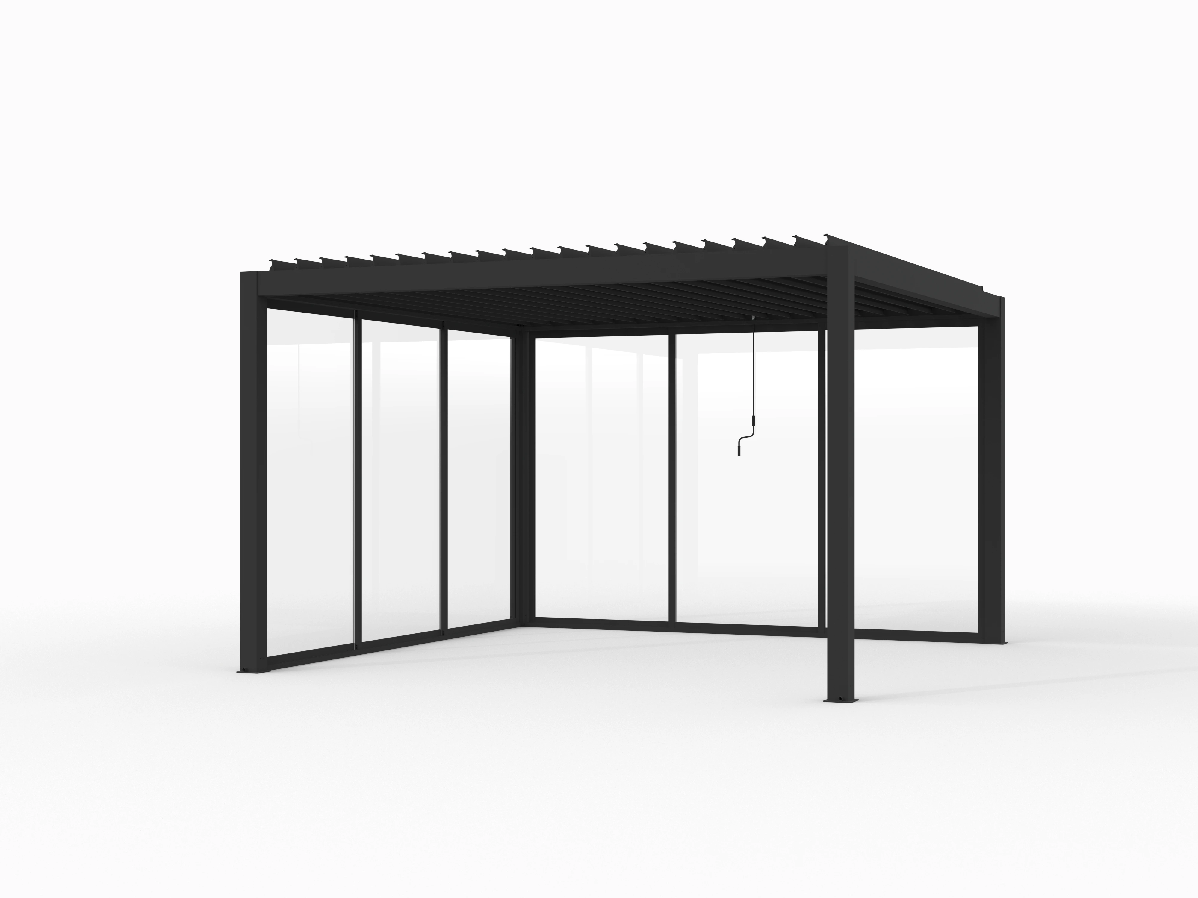 Aluminium Pergola Premium met Lamellen 400 x 400 cm - Afbeelding 6